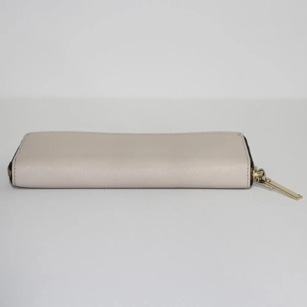 Kate Spade Cameron Street Lacey Color Block Saffiano Leather Wallet Black Cream
